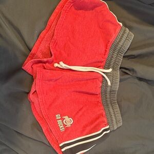 Kids Red and Gray Athletic Shorts